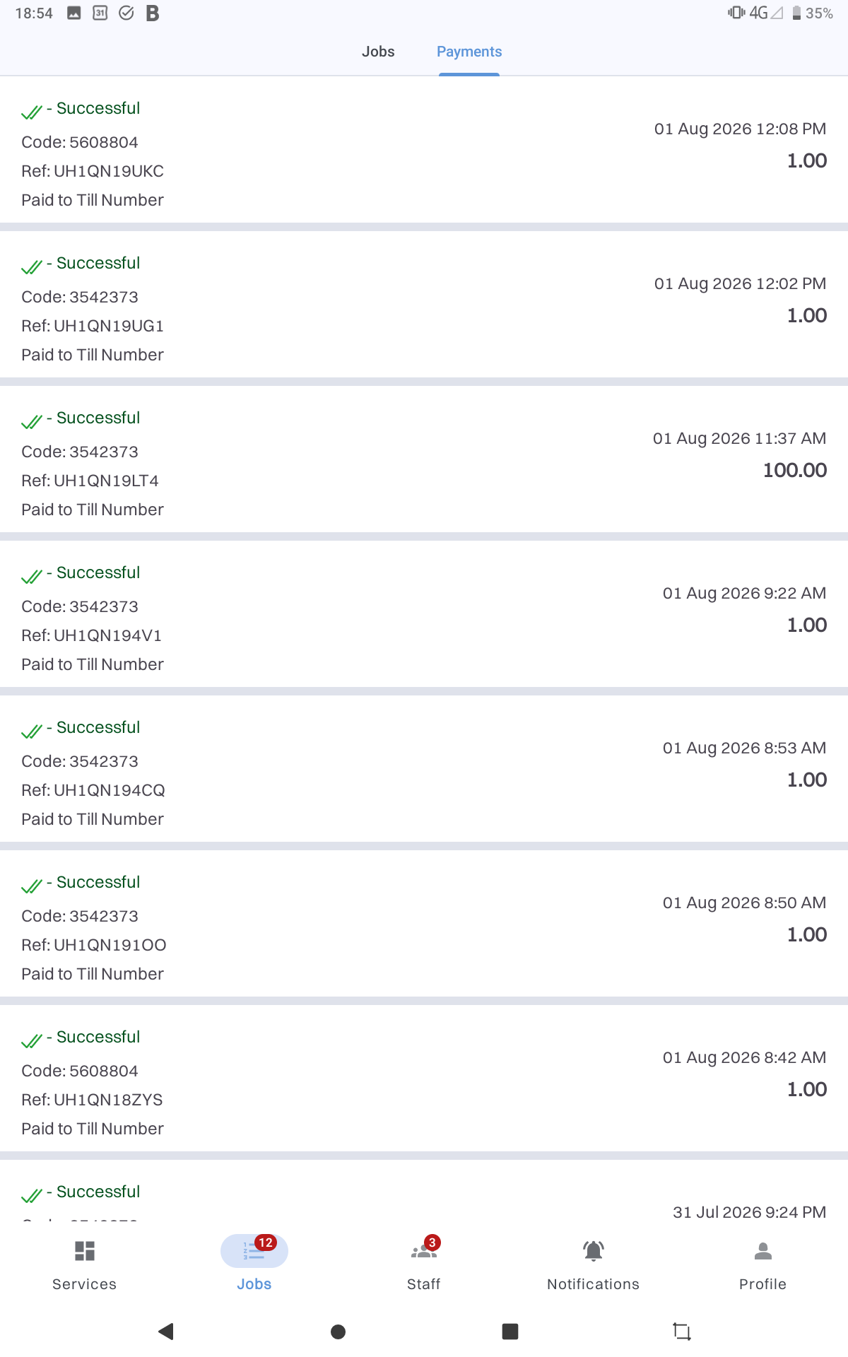Payments